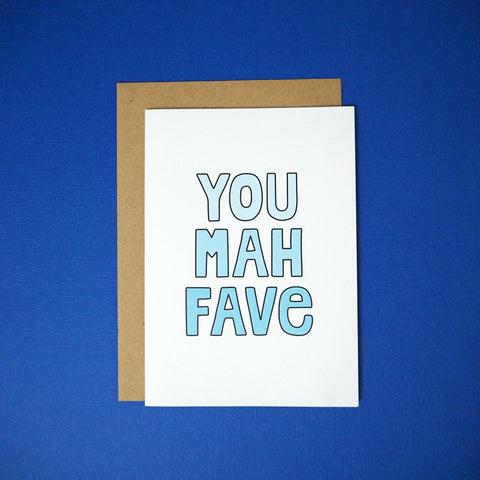 You mah fave greeting card - Girl Against the Clones