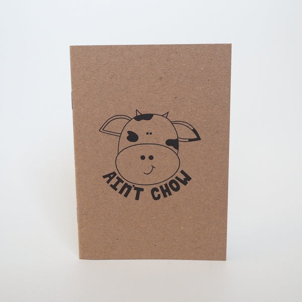 'Cow ain't chow' notebook