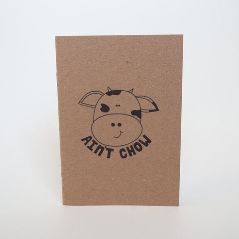 'Cow ain't chow' notebook