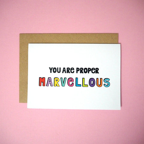 You are proper marvellous greeting card - Girl Against the Clones
